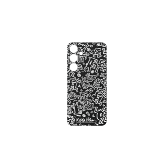 Keithharing Flipsuit card for Galaxy S24 Plus Front Black 