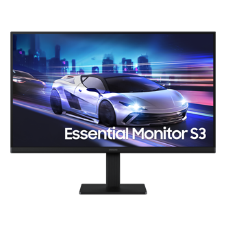 24" Essential S3 S32GF FHD 120Hz Bildskärm Front1 Black 