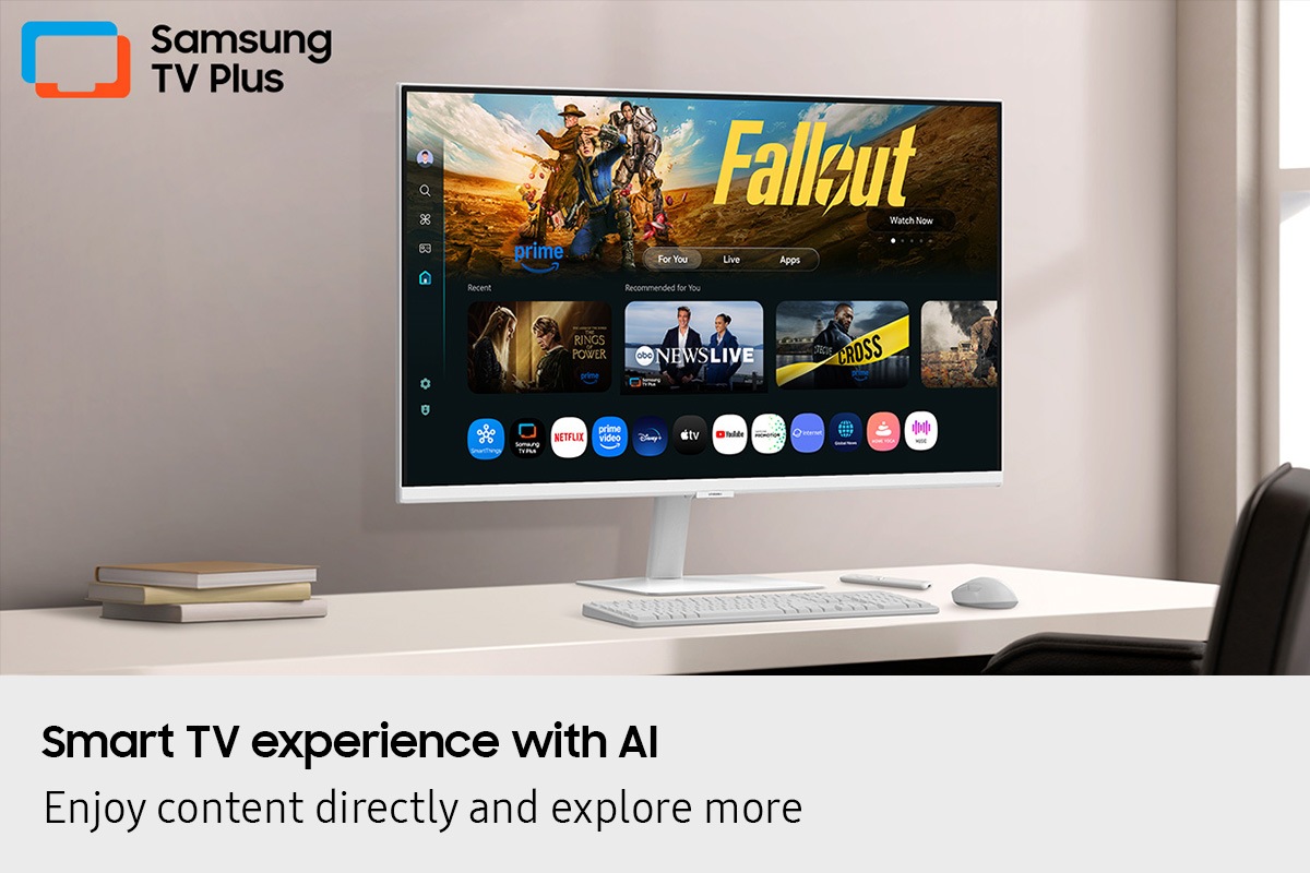 32" Smart M7 M70F UHD Bildskärm White