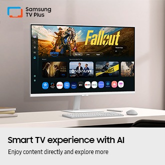 32" Smart M7 M70F UHD Bildskärm White