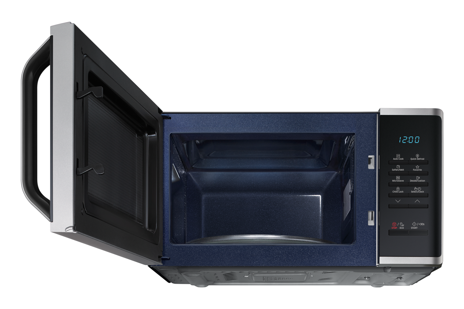 MW3500K Mikrovågsugn Quick Defrost, 23L Low-Front-Open Silver 