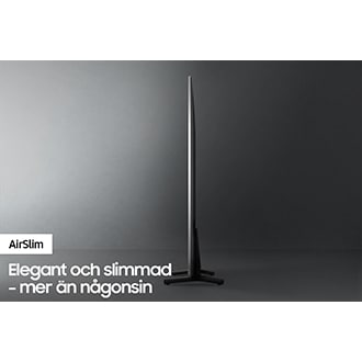 Profilbild av QLED TV Q60A visar den ultraslimmade designen hos QLED TV AirSlim