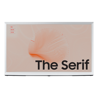 The Serif 4K Smart TV Cloud White