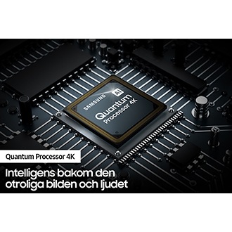 QLED TV Q70A med Samsungs Quantum Processor 4K förbättrar innehållet.