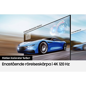 QLED TV Q70A med Motion Xcelerator Turbo+ ger en kristallklar visning av spelet på skärmen.