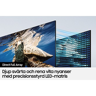 QLED TV Q80A med Direct Full Arrary framhäver bildkontrasten