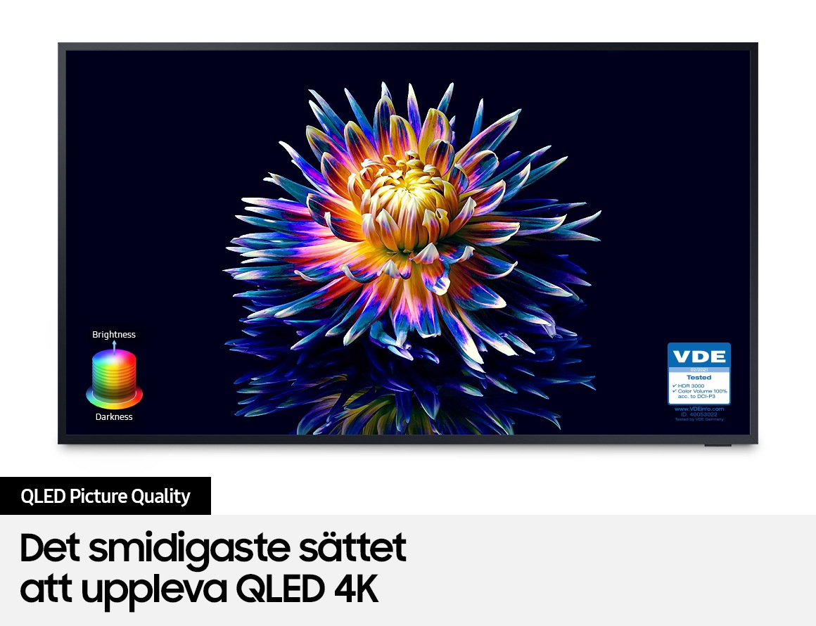 The Terrace med QLED ger en bild med optimerad kontrast