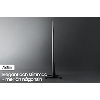 Profilbild av QLED TV Q60A visar den ultraslimmade designen hos QLED TV AirSlim
