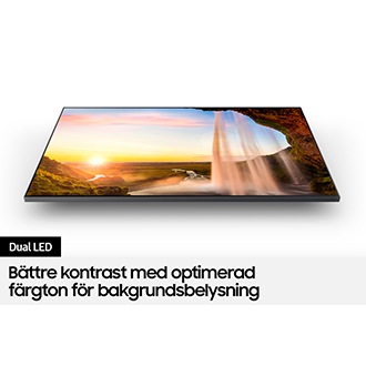 QLED TV Q70A med Dual LED visar bilder med verklighetstrogna färger