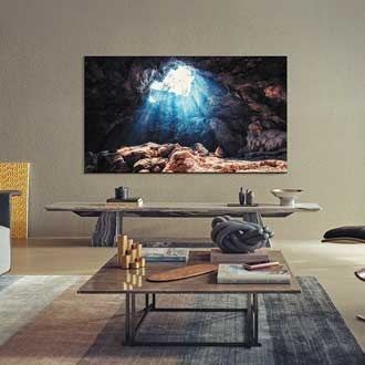 Samsung QLED QN800A med Neo Quantum Processor 8K visar en kristallklar bild