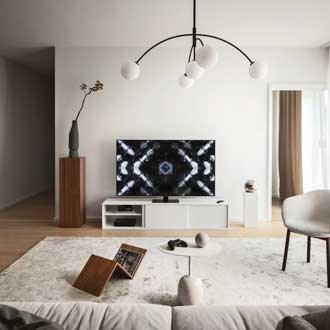 Samsung QLED Q80A med Quantum Processor 4K visar en kristallklar bild