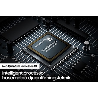 QLED TV QN95A med Samsungs kraftfulla Neo Quantum Processor 4K förbättrar innehållet.
