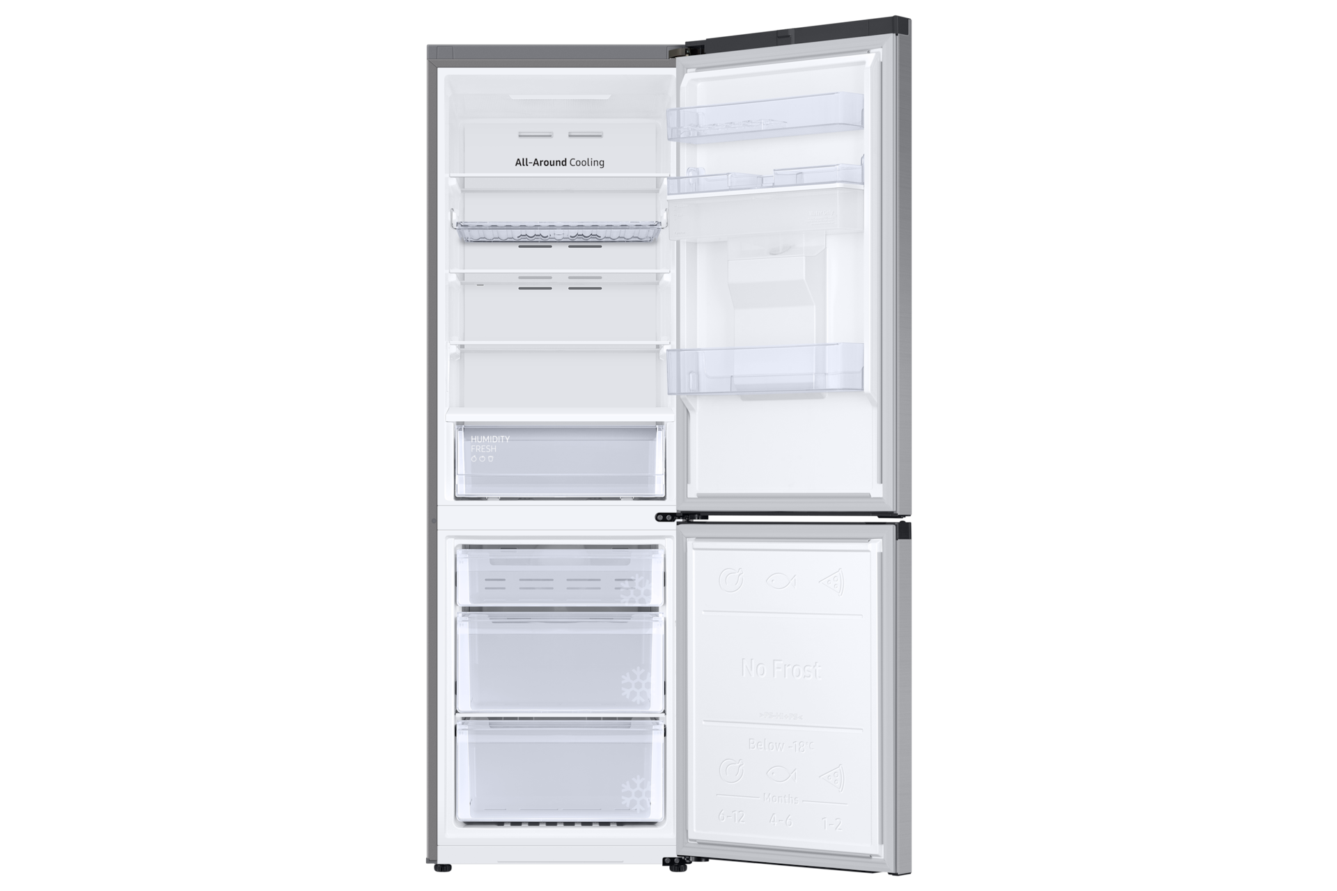 Kyl och Frysskåp AI Energy Mode 185 cm Front-Open Silver 