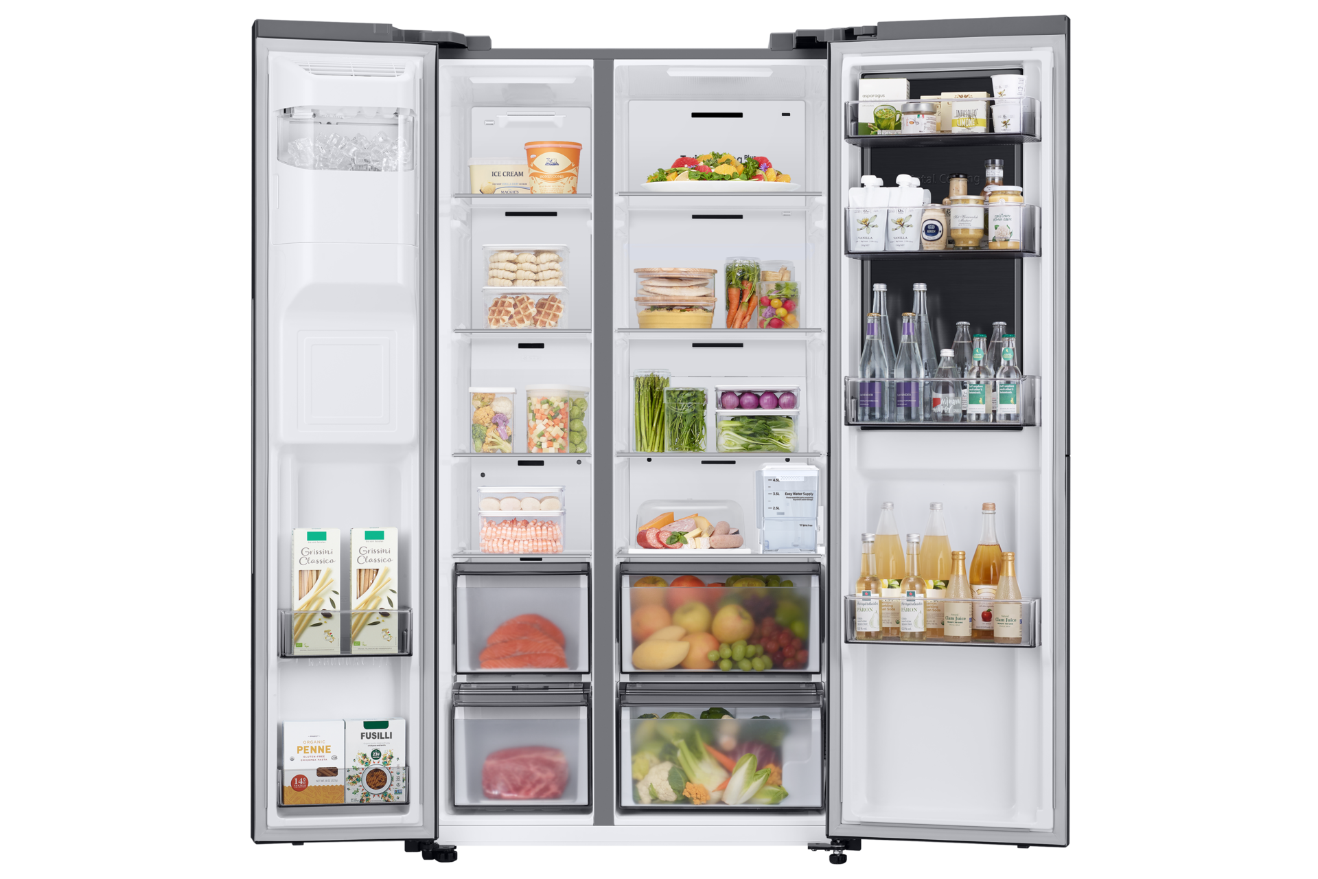 front-open-with-food Black