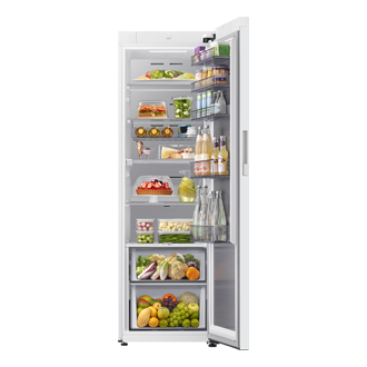 Tall One Door RI80H24 Auto Open Door 387L Front-Open-With-Food White 