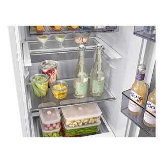 Tall One Door RI80H24 Auto Open Door 387L Detail-Slide-in-shelf White 