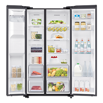 front-open-with-food black