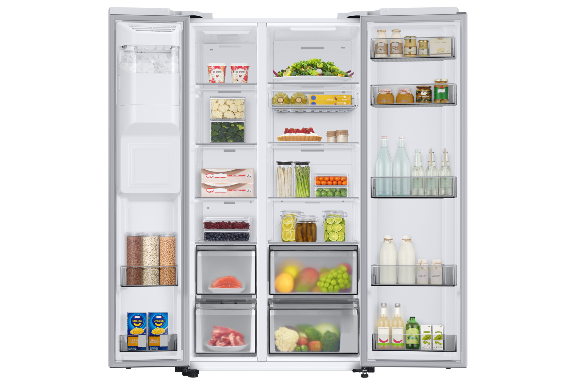 front-open-with-food White