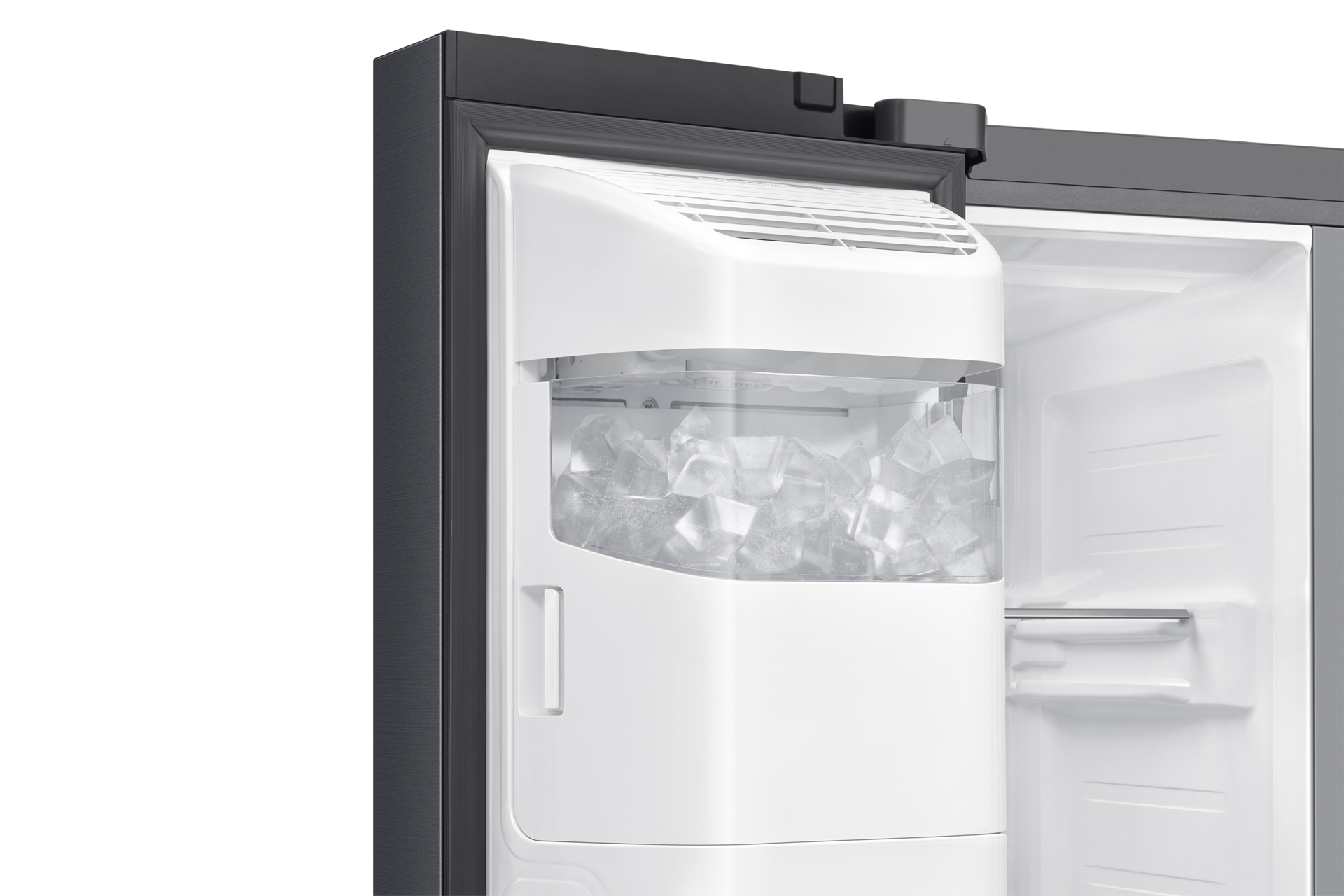 Kyl och Frysskåp Side by Side med fast röranslutning 178 cm Detail-IceMaker Black Doi 