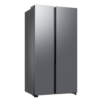 Kyl- och frysskåp Side‑by‑Side AI Energy Mode 178 cm L-Perspective Silver 