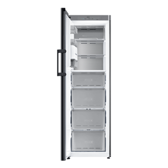 Bespoke Frys med Metal Cooling 186 cm Front-Open Clean Black 