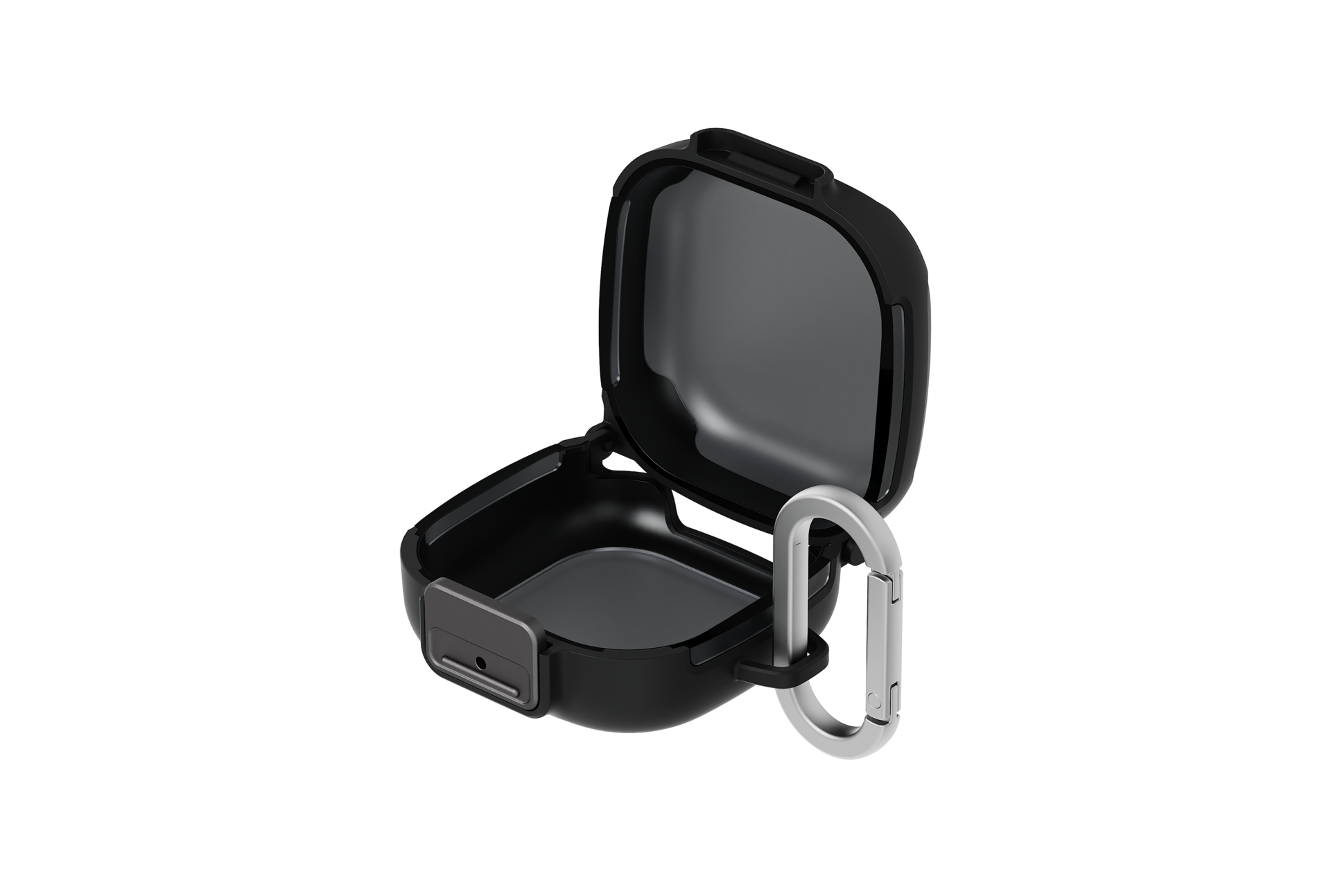 Galaxy Buds4 | Buds4 Pro Clip Case with Carabiner FrontOpen Black 