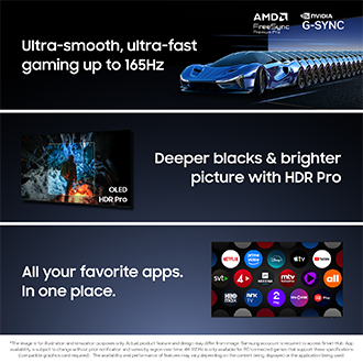 60 Hz gaming med AMD FreeSync och NVIDIA G‑SYNC. Anpassade ljudkontroller och app‑integration för en sömlös upplevelse.