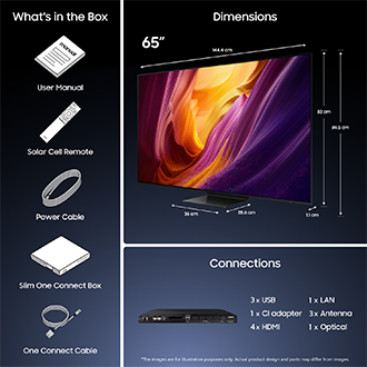 65" OLED S95H 4K Samsung Vision AI Smart TV (2026) Graphite