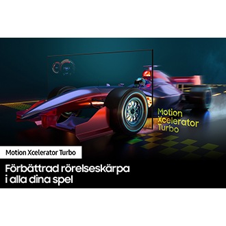 Crystal UHD TV AU9000 visar bild med hög rörelseskärpa med Motion Xcelerator Turbo