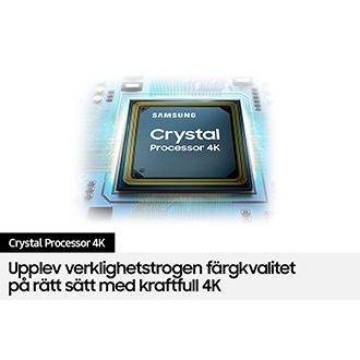 Samsung UHD AU7000 har Crystal Processor 4K för en smart ökning av bildkvaliteten