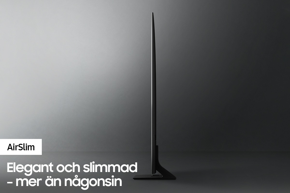 Profilbild av Crystal UHD TV AU9000 visar den ultraslimmade designen hos Crystal UHD TV AirSlim