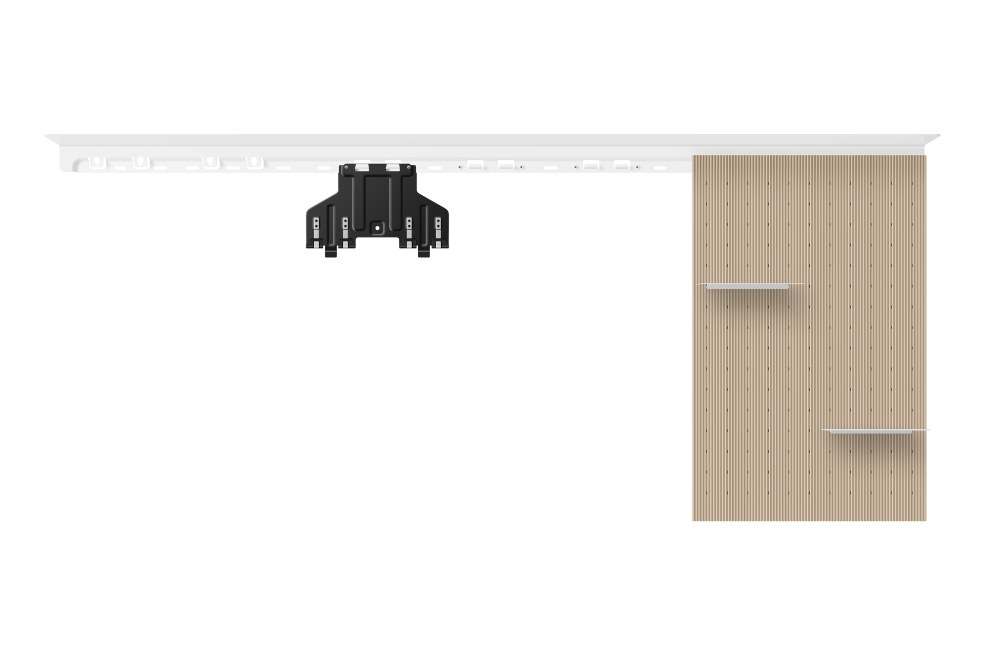 front-without-tv Beige Wood