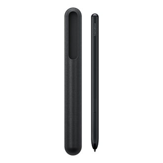 The front of a black S Pen for Z Fold 3 helps Easy access to S Pen action with the Air Command menu at the click of the S Pen button