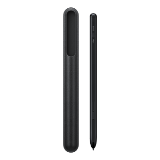 Front Black Samsung S Pen은 Bluetooth를 제공하여 장치간에 원활하게 연결합니다. 싱가포르에서 S Pen Pro를 구입하십시오