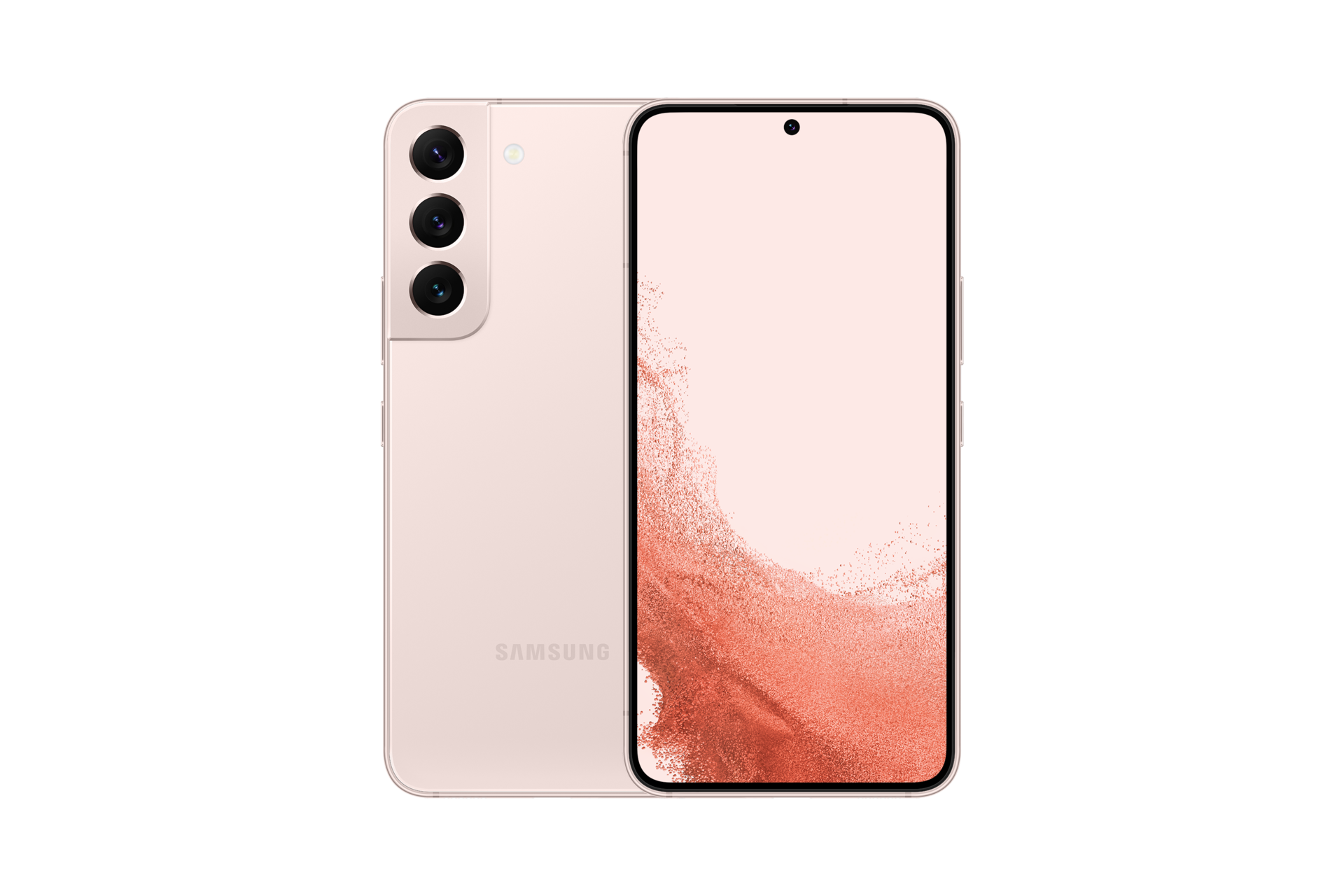 Front  Back View of the 256GB Smartphone for Business *Pink Gold* - Samsung