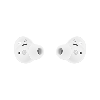 Back view of the Samsung Galaxy Buds2 Pro in White. Check out the specs and features at Samsung Singapore.