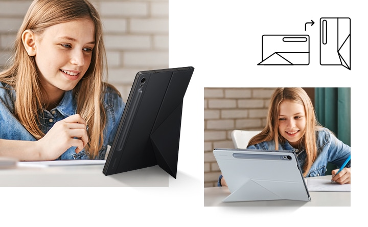 Galaxy Tab S9 / Tab S9 FE / Tab S10 FE Smart Book Cover