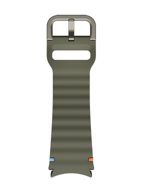 Upper and bottom side of Sport Band Green are shown