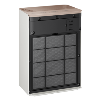 AX3100BM Air Purifier with Multi-Layered High Efficiency Purification System L-Perspective-Open3 Sand Beige 