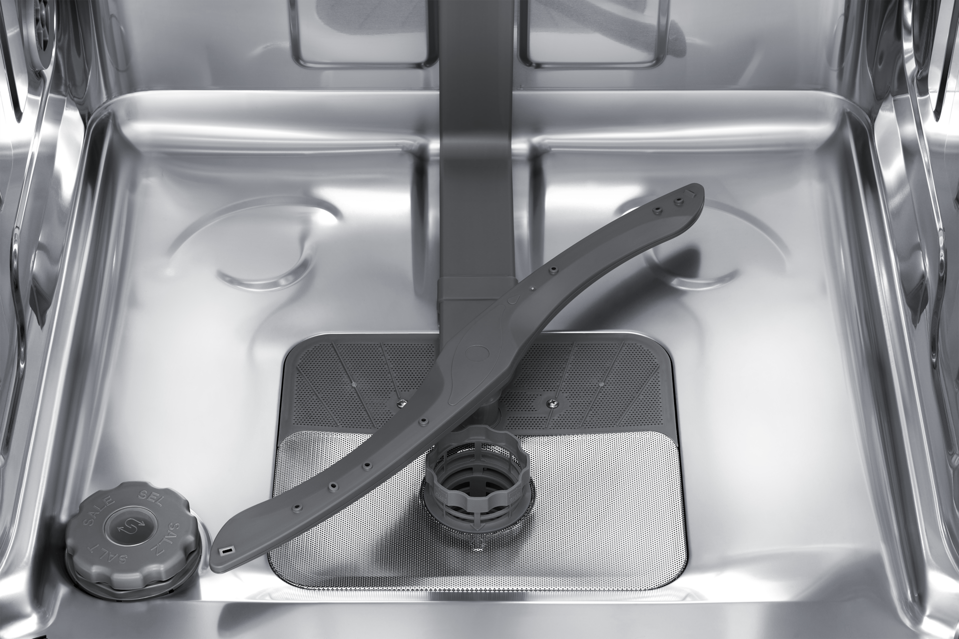 DW70HM FreeStanding Dishwasher Hygiene Care AutoRelease and Flex Load Detail5 Silver 