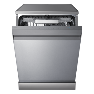 DW70HM FreeStanding Dishwasher Hygiene Care AutoRelease and Flex Load Front-Open Silver 