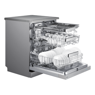 DW70HM FreeStanding Dishwasher Hygiene Care AutoRelease and Flex Load Dynamic1 Silver 