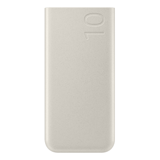 10,000 mAh Battery Pack Front Beige 