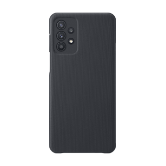 A back view of the black Samsung A32 case features an antimicrobial coating that helps protect it against microbial degradation