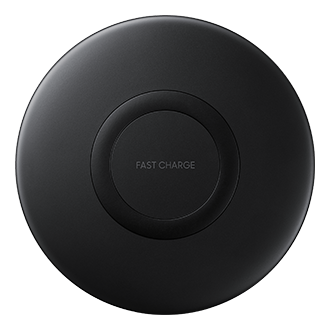 Samsung Wireless Charger Pad EP-P1100, black colour, comes with Wireless Charging, Fast Charge and Qi compatible.