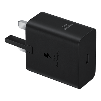 45 Single Power Adaper (no cable) - Black Front Black 