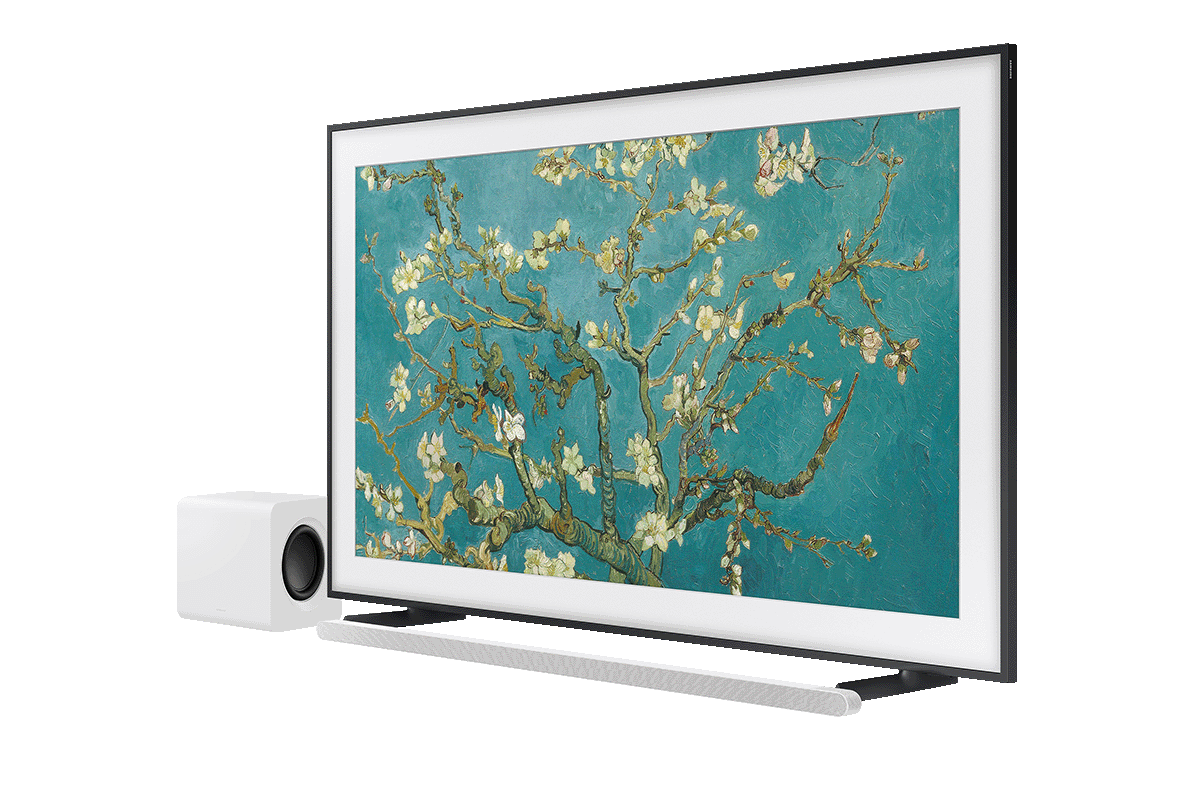 65&quot; The Frame LS03B QLED 4K Smart TV + Ultra Slim Soundbar HW-S801B 3.1.2ch Sub Woofer