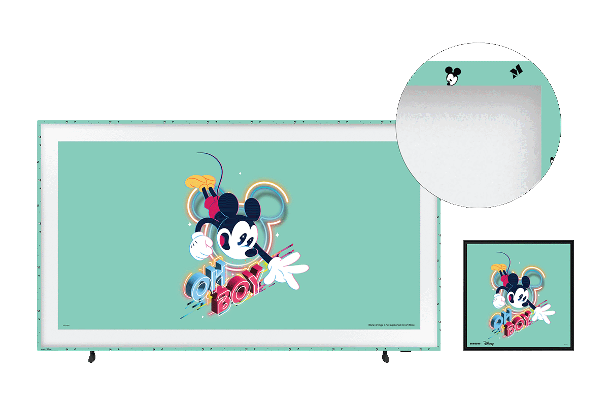 65&quot; Disney &amp; Frame Lifestyle Bundle - Oh Boy Mickey