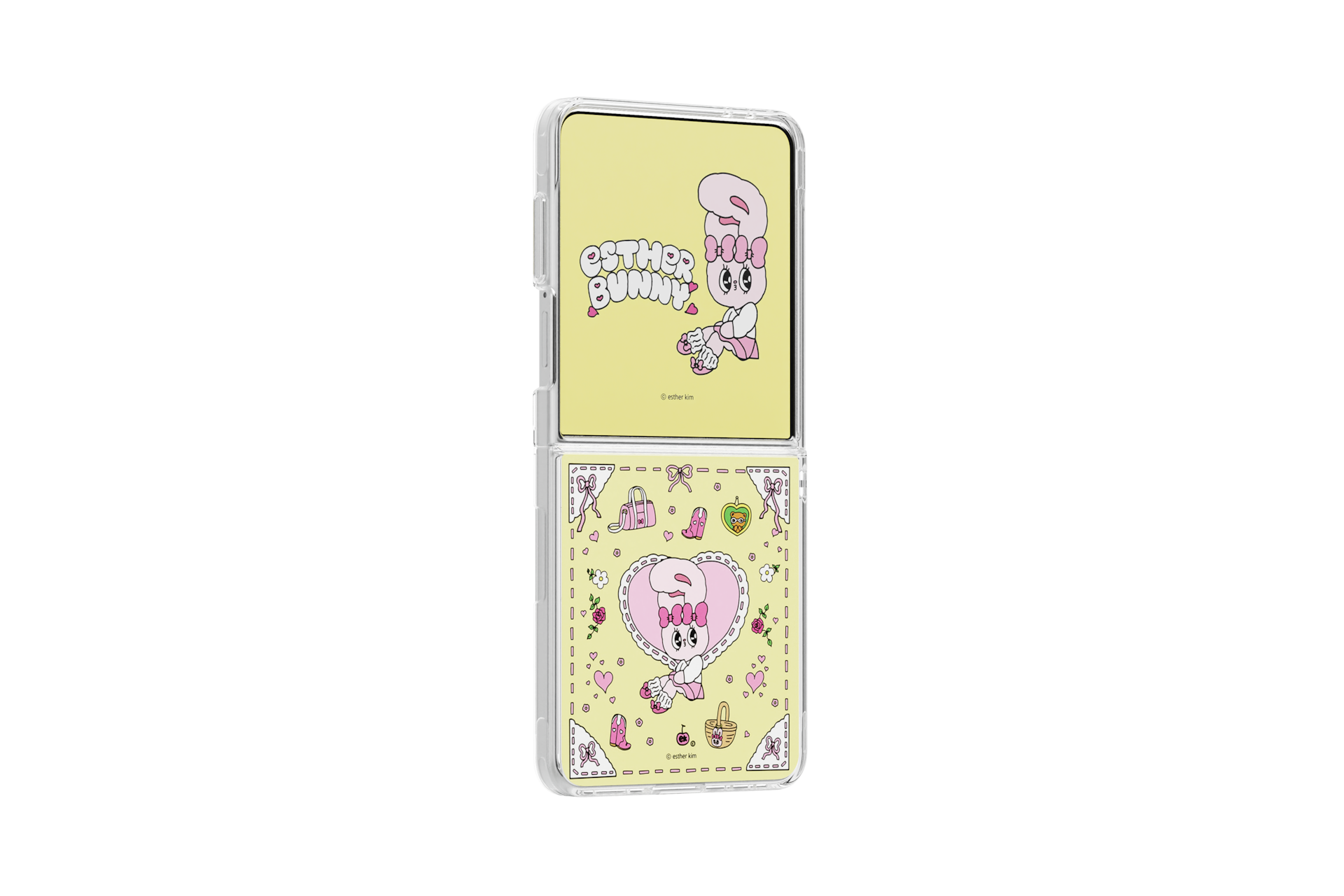 Galaxy Z Flip7 Flipsuit Case - Esther Bunny Ribbon
