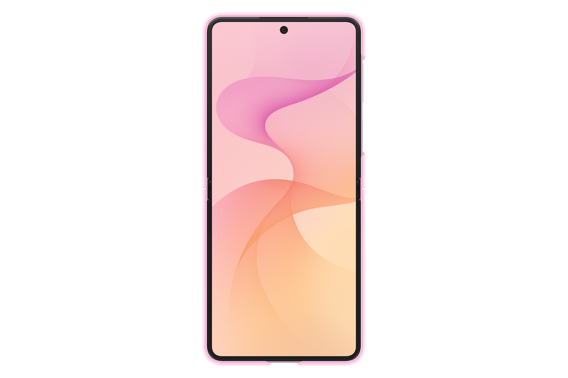 Galaxy Z Flip8 Silicone Ring Magnet Case Back Pink 
